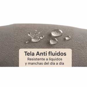 Tela antifluidos fácil de limpiar, suave al tacto y perfecta para el uso diario. Ideal para hogares con niños o mascotas. Calidad premium de Muebles de Lujo Colombia.