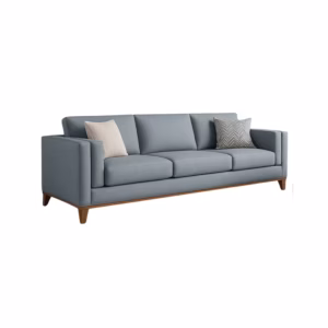 BINDELUX105 Sofá con puff Gianluca 4 puestos Azul Terciopelo premium _02
