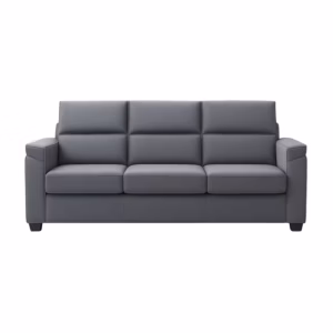 BINDELUX106 Sofá con puff Giorgio 3 puestos Gris Terciopelo premium 160x90x90_03