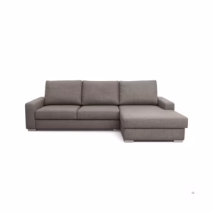 Sofá en L Inge Moderno Tela Antifluidos 3 Puestos 220x80x90