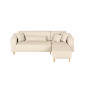 BINDELUX117 Sofá en L Derecho Iyán Terciopelo premium Beige_01