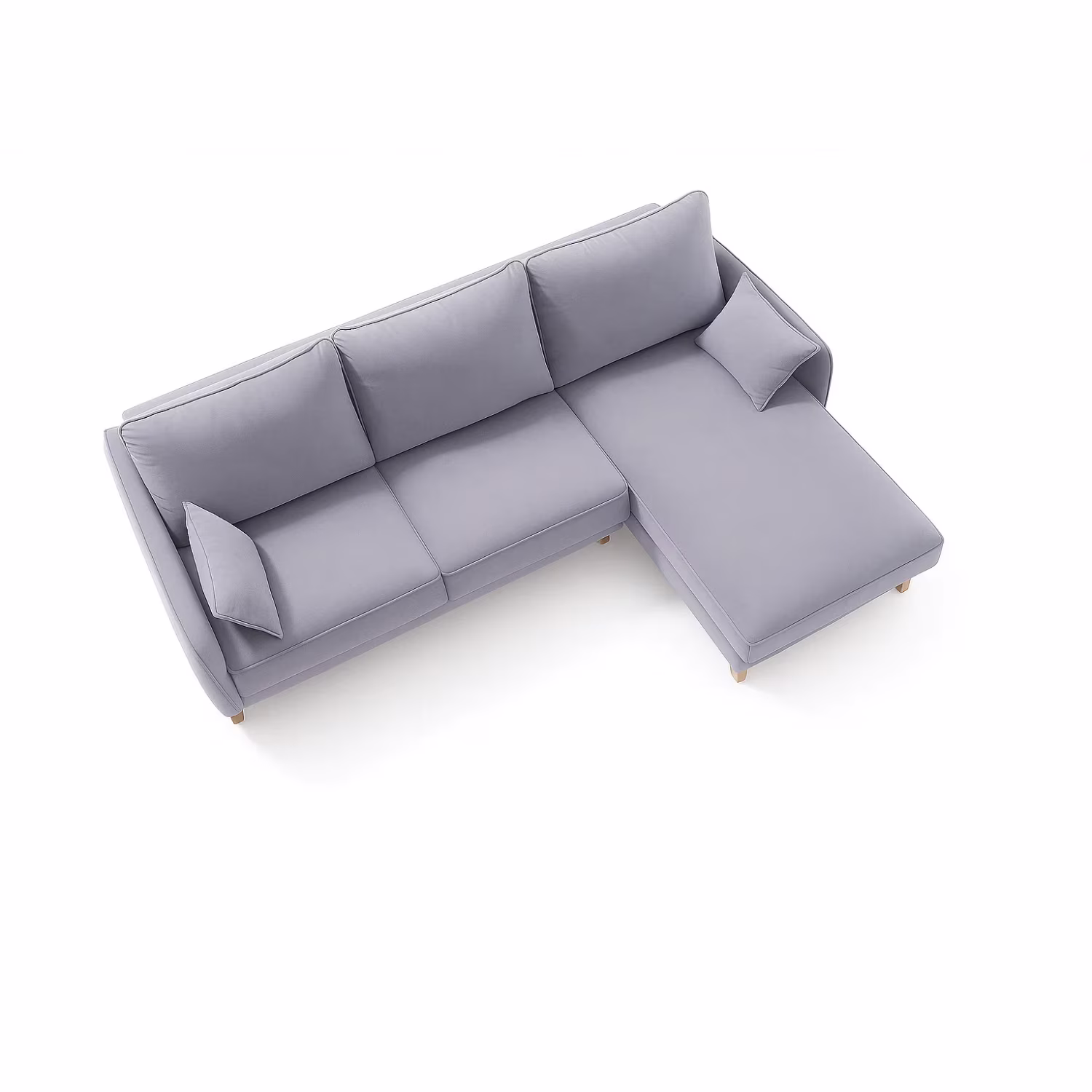 SALABIN-1130881D Sofá en L Derecho Prestige Terciopelo amigable con las mascotas y anti fluidos Gris_02 SALABIN-1130881D Sofá en L Derecho Prestige Terciopelo amigable con las mascotas y anti fluidos Gris_02