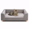 Sofá para mascotas Rectangular 1 puestos Gris Pet friendly SALABIN-1112_01