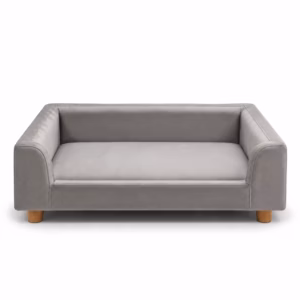 Sofá para mascotas Rectangular 1 puestos Gris Pet friendly SALABIN-1112_03