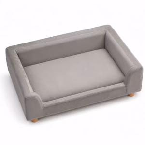 Sofá para mascotas Rectangular 1 puestos Gris Pet friendly SALABIN-1112_05