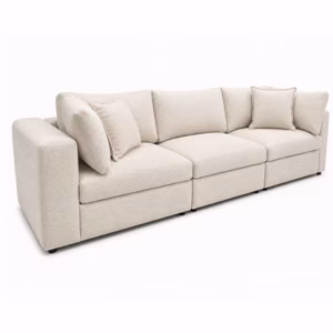 Sofá Emperador Moderno Tela Antifluidos 4 Puestos 300x95x85