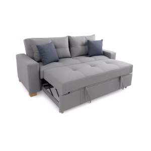 SOFCAM-BIDE-907 Sofá Cama Lisandro 3 puestos Gris Lona anti fluidos 202x93x103_01