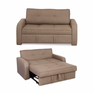 Sofá Cama Mael 2 Puestos Tela Antifluidos 145x115x60