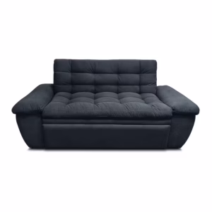 SOFCAM-BIDE-914 Sofá Cama Najim 3 puestos Gris Terciopelo amigable con las mascotas_02