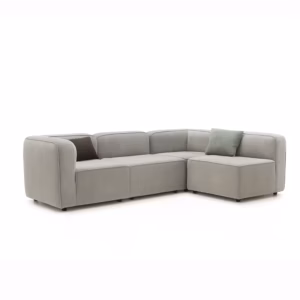 Sofá con Banqueta Bocelli Tela pet friendly Antifluidos 260x85x75