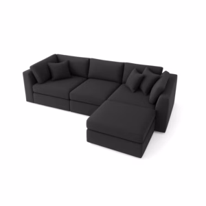 Sofá Modular Bryan con Banqueta Tela Antifluidos 290x80x85