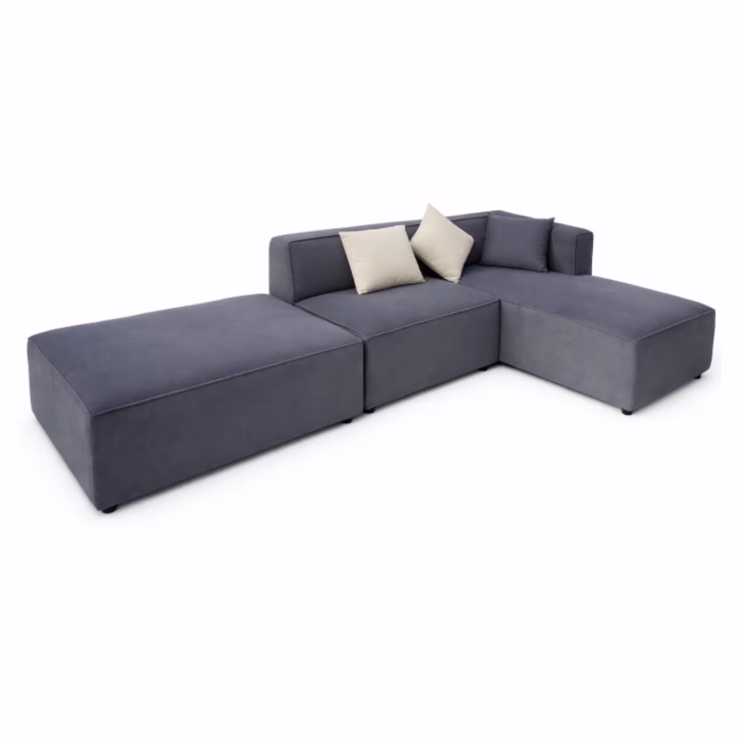BINDELUX116-D Sofá en L Derecho Amiens Poliéster anti fluidos Gris_09 Sofá en L Amiens Tela Antifluidos 276x70x70