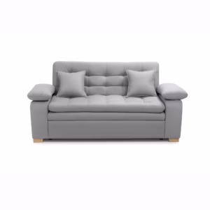 SALABIN-1019-10-2 Sofá Cama Maury 2 puestos Gris Terciopelo amigable con las mascotas y anti fluidos_02