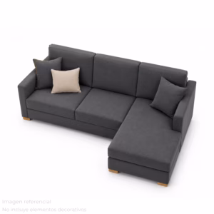 SECENL11382-D Sofá en L Derecho Life Poliéster anti fluidos Gris_02