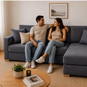 SECENL11382-D Sofá en L Derecho Life Poliéster anti fluidos Gris_04