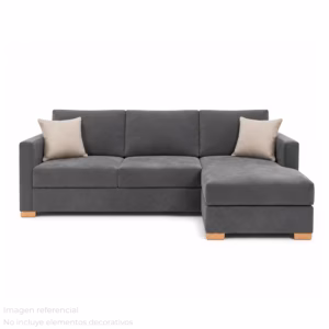 SECENL11382-D Sofá en L Derecho Life Poliéster anti fluidos Gris_05