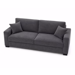 SOFAL-DELUX-18 Sofá Eclipse 4 puestos Gris Lona (poliéster) anti fluidos