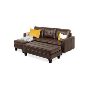 Sofá en L Kazan Elegante Cuerina 214x80x83