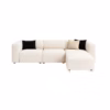 SECENL8858-DB Sofá en L Derecho Evander Poliéster anti fluidos Beige_01