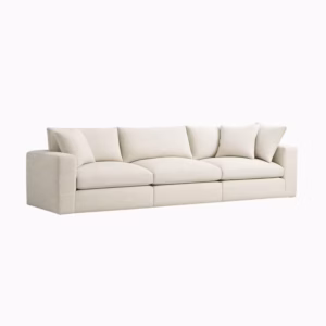 Sofá Emperador Moderno Tela Antifluidos 4 Puestos 300x95x85