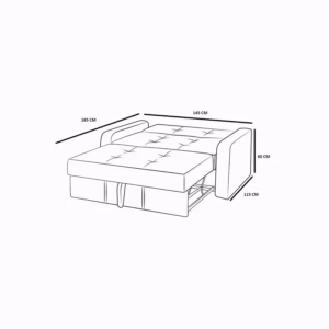 SOFCAM-BIDE-909-G Sofá Cama Mael Poliéster anti fluidos 145x115x60_06