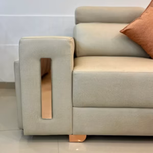 SOFLMBIBE Sofá en L Modular con espejos Izquierdo Billy Terciopelo amigable con las mascotas y anti fluidos Beige_02