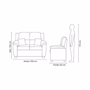 SALABIN-1106-29 Sofá Dena 2 puestos Plomo Lona (poliéster) anti fluidos_03