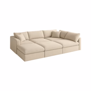 Sofá Modular Emperador Tela Antifluidos 302X203X81