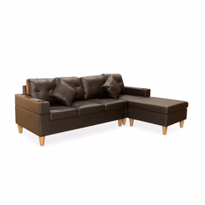 Sofá en L Tobias 4 Puestos Tapizado Elegante Cuerina 250x75x85