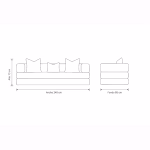SFCAMTE-BE Sofá Cama Modular Plegable Teddye Tela Antifluidos 240x85x70_07