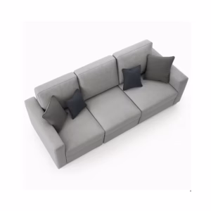 BINDELUX108 Sofá Grober 3 puestos Gris Terciopelo amigable con las mascotas y anti fluidos_02
