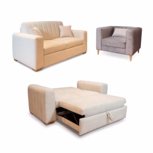 SFCAM-878 Sofá Cama con Poltrona Turin Poliéster anti fluidos 180x90x65_07