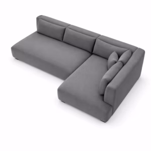 BINDELUX1167-DGR Sofá en L Derecho Benito Poliéster anti fluidos Gris_05