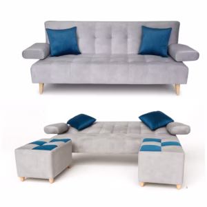 SALABIN-1013-10 Sofá Cama con dos puff Noah 2 puestos Gris Tela pet friendly antifluidos_06