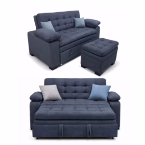 SALABIN-1018-GR Sofá Cama Kenia con Puff 2 puestos Gris Tela pet friendly antifluidos_01