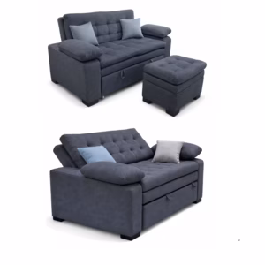 SALABIN-1018-GR Sofá Cama Kenia con Puff 2 puestos Gris Tela pet friendly antifluidos_03
