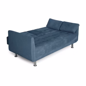 SOFCAM-BIDE-908 Sofá Cama Lucián 2 puestos Azul Terciopelo amigable con las mascotas 180x84x83_02